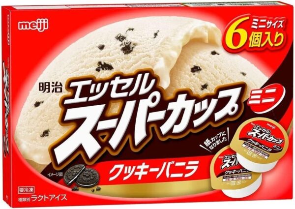 明治 エッセルスーパーカップミニ クッキーバニラ80ml×6個×8箱