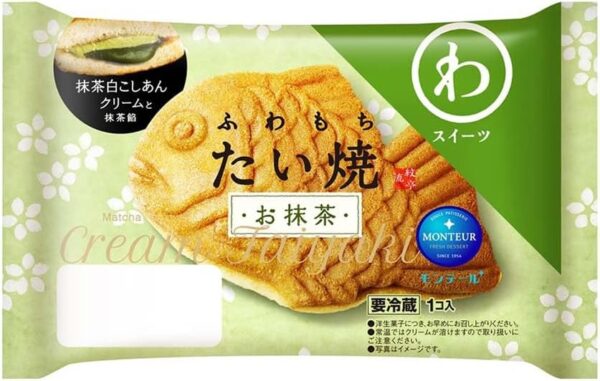 モンテール ふわもちたい焼お抹茶 1個