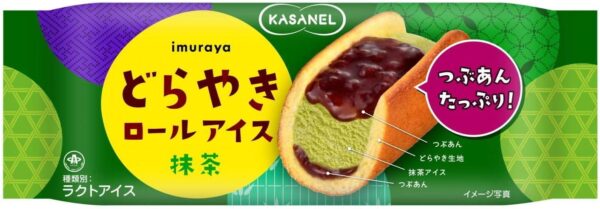 井村屋 KASANEL どらやきロールアイス 抹茶62ml×24個