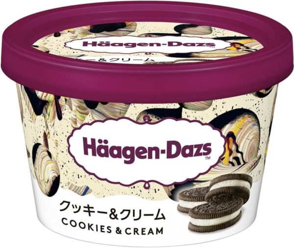 【ハーゲンダッツアイスクリーム】 ミニカップ クッキー&クリーム 6個