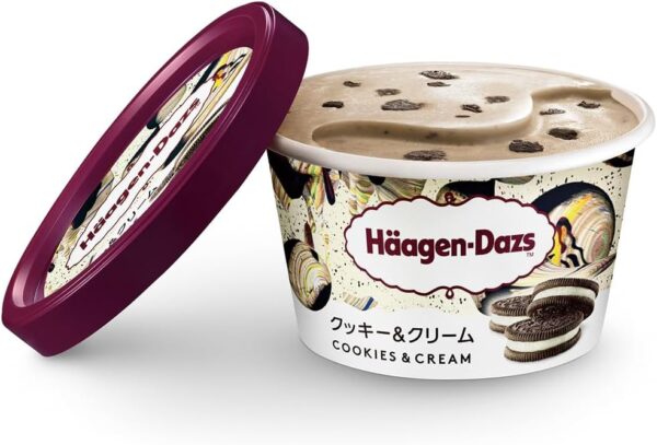 【ハーゲンダッツアイスクリーム】 ミニカップ クッキー&クリーム 6個 - 画像 (3)