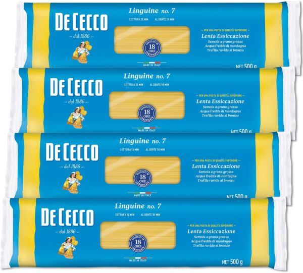 DE CECCO(ディ・チェコ) No.7 リングイーネ 500g×4個 [正規輸入品]