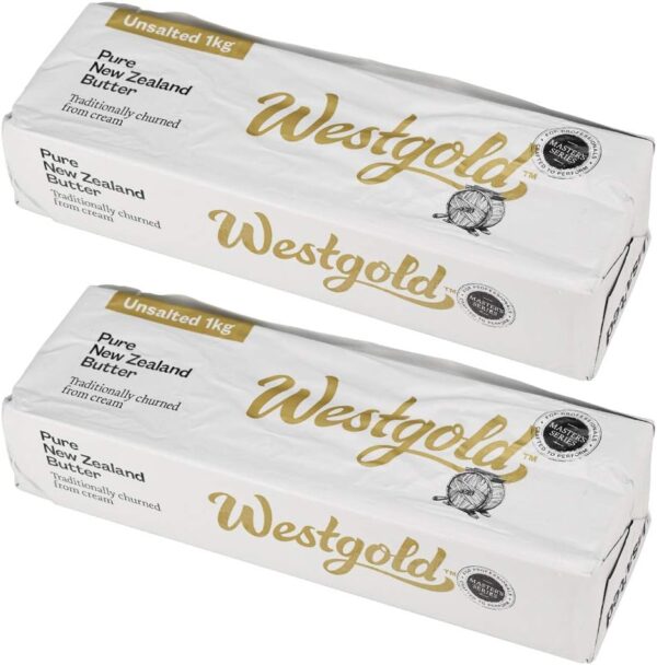 グラスフェッドバター 2kg(1kg×2個)ニュージーランド産 無塩 無添加 バター Westgold
