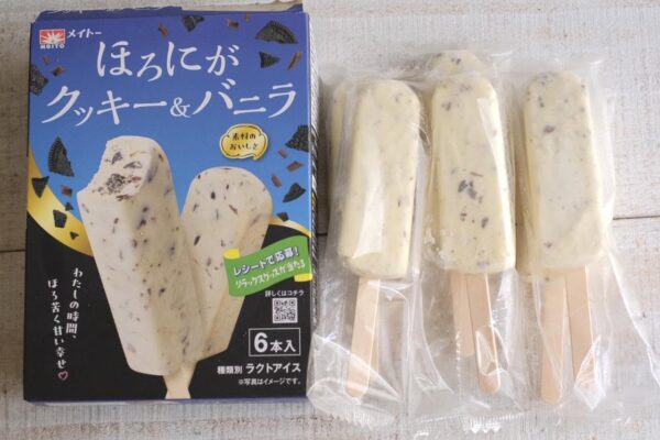 【冷凍】ほろにがクッキー&バニラ 240ml(40ml×6本入×10箱 協同乳業めいとー - 画像 (2)