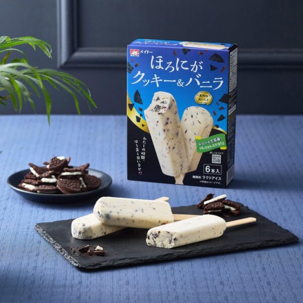 【冷凍】ほろにがクッキー&バニラ 240ml(40ml×6本入×10箱 協同乳業めいとー - 画像 (3)