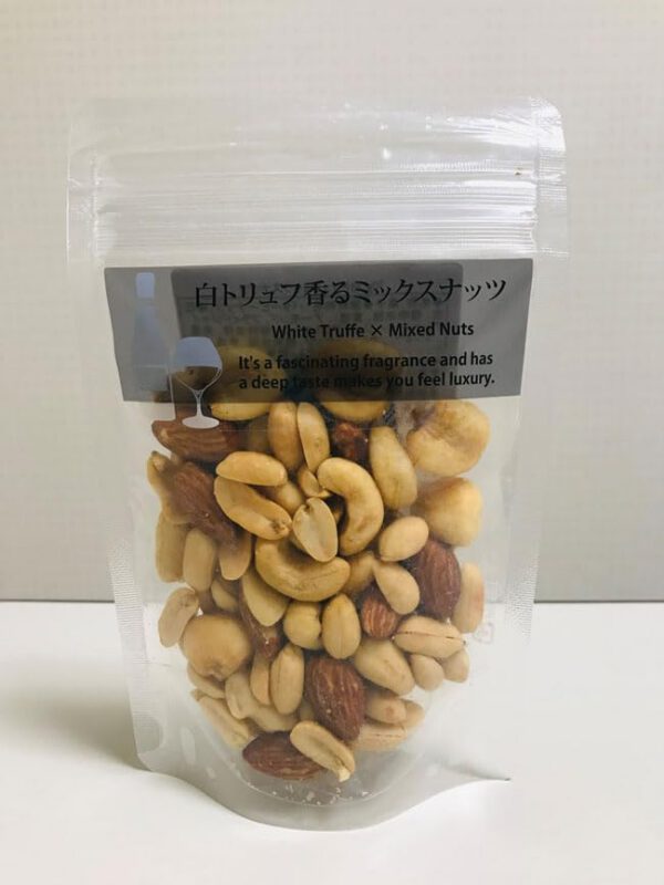 白トリュフ香るミックスナッツ70ｇ 白トリュフ 塩ナッツ4種（バターピーナッツ、アーモンド、カシューナッツ、ジャイアントコーン）