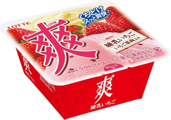 ロッテ　爽　練乳いちご185ml×18個