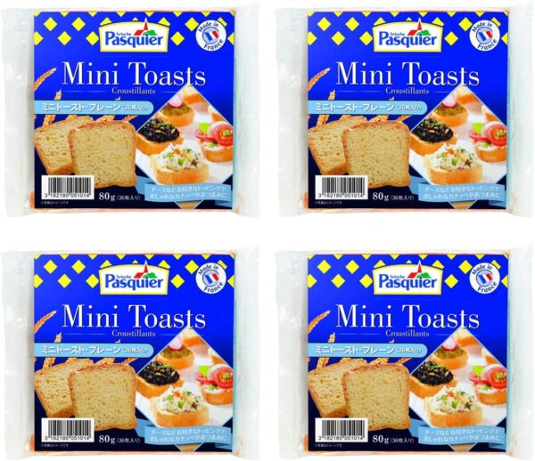 BRIOCHE PASQUIER(ブリオッシュ パスキエ) ミニトースト・プレーン 80g x 4個セット