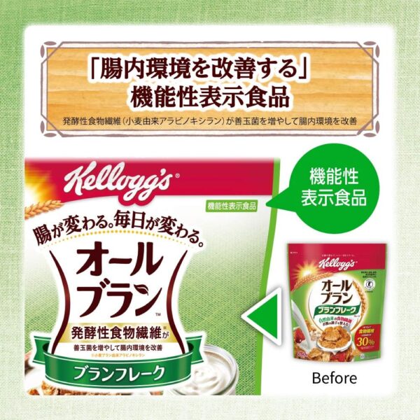 ケロッグ オールブラン ブランフレーク 機能性表示食 250グラム (x 6)品 - 画像 (2)