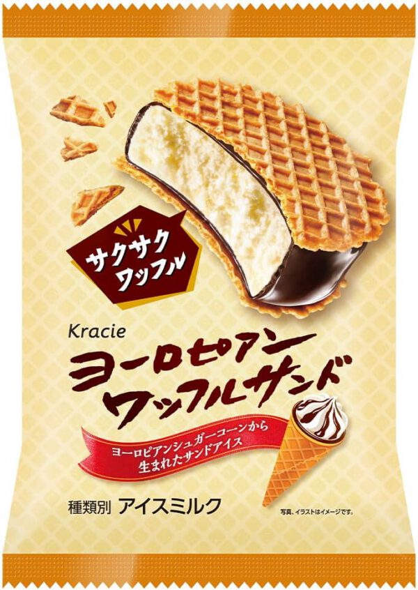 [アイス] クラシエ ヨーロピアンワッフルサンド 85ml×18個