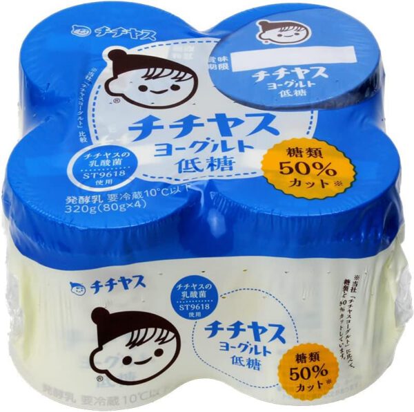 チチヤス ヨーグルト 低糖 80g × 4p × 6 （計24個入）
