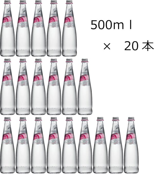 サンベネデット “プレステージ・ローズ・エディション"ナチュラル・ミネラルウォーター(スティル) /500ｍｌ×20本 - 画像 (2)