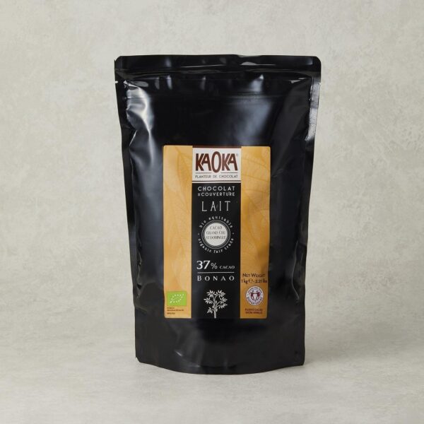 KAOKA ボナオ ミルクチョコレート, 37%, 1kg (旧名称:アロヨ レ)