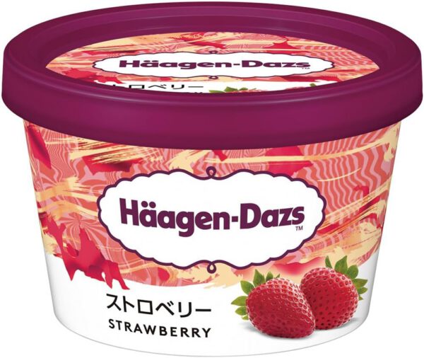 【ハーゲンダッツアイスクリーム】　ミニカップ　ストロベリー　6個