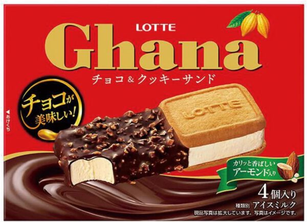 ロッテ　ガーナチョコ＆クッキーサンドマルチ60ml×4個×8箱