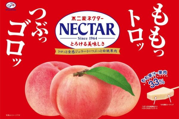 赤城乳業 ももっトロッつぶっゴロッ不二家ネクター70ml×24袋 - 画像 (3)