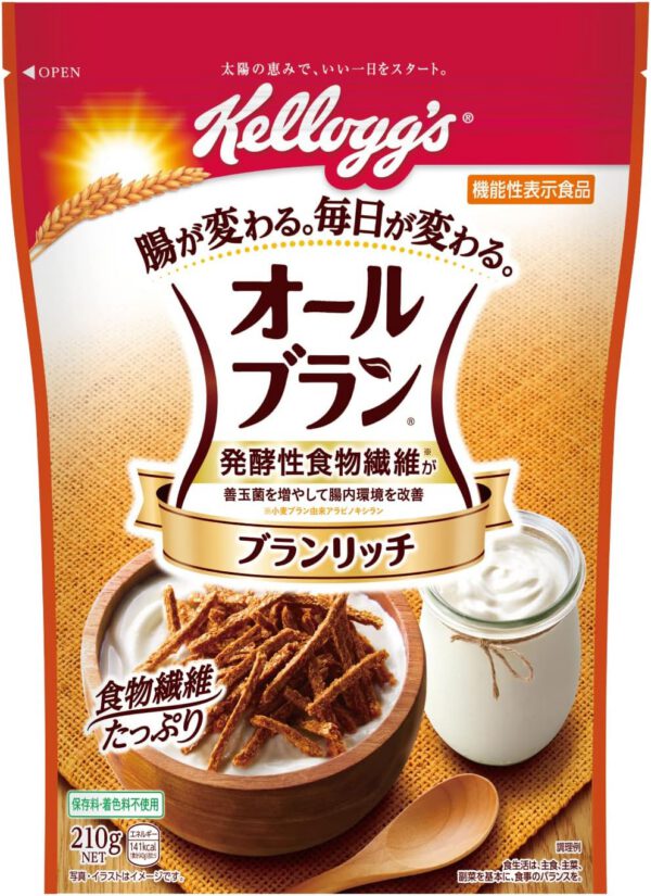 ケロッグ オールブラン ブランリッチ210g ×6袋 機能性表示食品