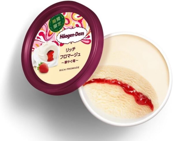 ハーゲンダッツ リッチフロマージュ 華やぐ苺110ml (12個) - 画像 (3)