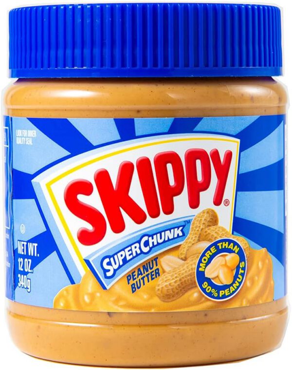 【ケース売り】スキッピー　ピーナッツバター　スーパーチャンク 340g×12個　原産国：アメリカ合衆国