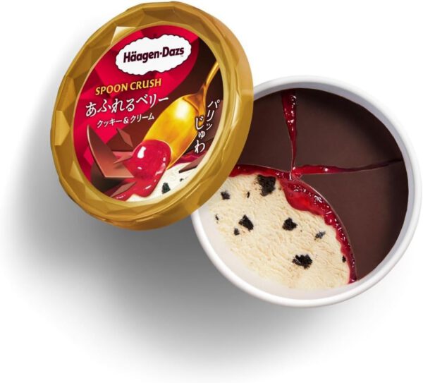 ハーゲンダッツSPOON CRUSH あふれるベリー クッキー＆クリーム82ml (6個) - 画像 (3)