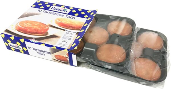 パスキエ タルトレット タタン、直径10cm×10個、フランス産、ブリオッシュ生地のりんごタルト、冷凍 - 画像 (2)