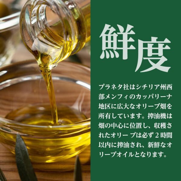 日欧商事 プラネタ エキストラ・ヴァージン・オリーブオイル シチリアI.G.P 100ml - 画像 (4)