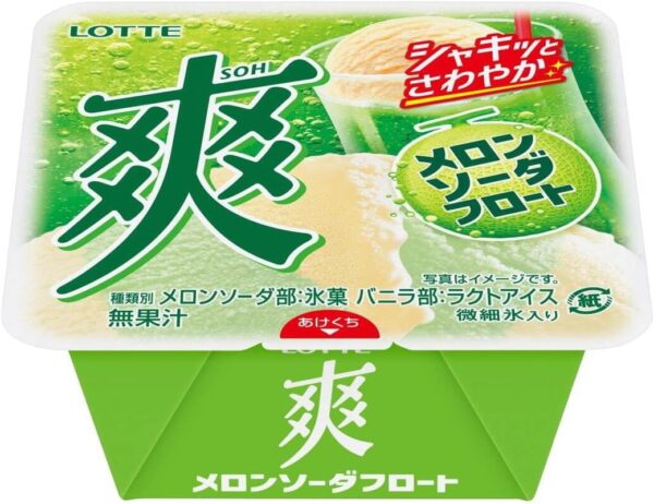 【冷凍】爽 メロンソーダフロート185ml×18個 ろって