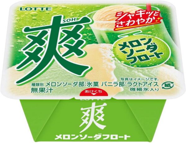 【冷凍】爽 メロンソーダフロート185ml×18個 ろって