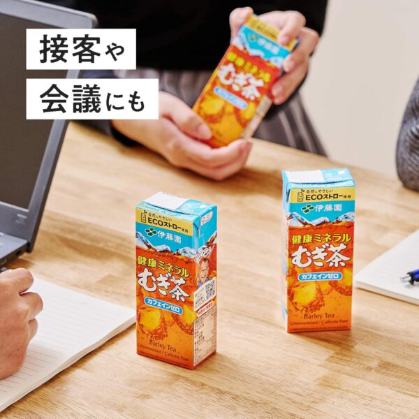 伊藤園 健康ミネラルむぎ茶 紙パック 250ml×24本 - 画像 (3)