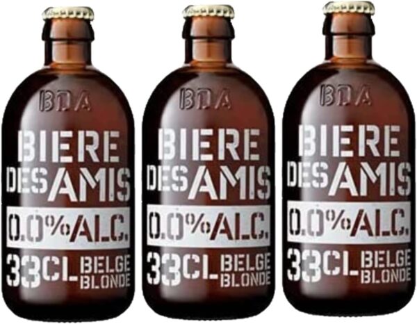 BIERE DES AMIS ノンアルコール ビア・デザミー0.0(ベルギー伝統のブロンドエール ノンアルコールビール)300ml×3本セット