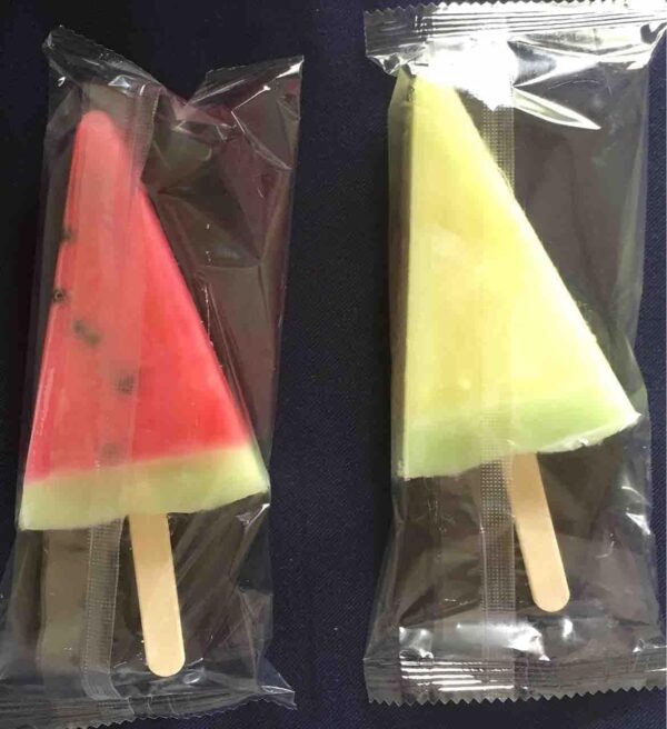 【冷凍】スイカ&メロンバー420ml(70ml×2種×3本)×9箱 ろって - 画像 (2)