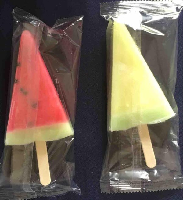 【冷凍】スイカ&メロンバー420ml(70ml×2種×3本)×9箱 ろって - 画像 (2)