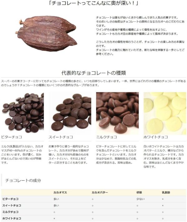 チョコレート エキストラダークチョコレート 70.4% バンホーテン クーベルチュール 1kg - 画像 (2)