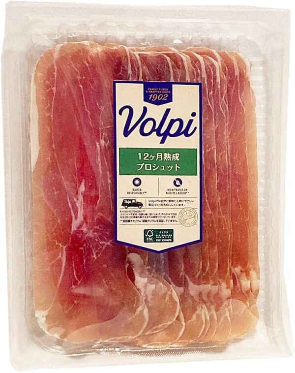プロシュット 12ヵ月熟成 生ハム スライス パック 150g アメリカ産 プロシュート ボルピー Volpi