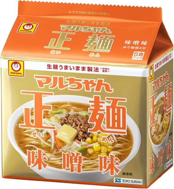 マルちゃん正麺 味噌味 5食
