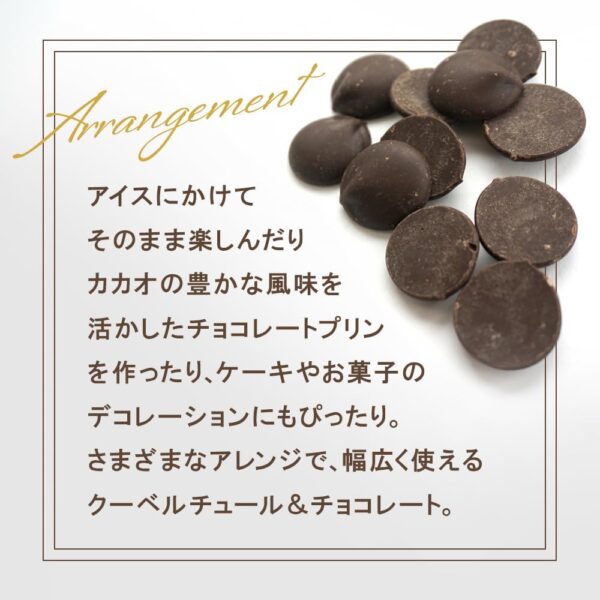 【業務用 製菓用】 VANHOUTEN (バンホーテン) ダークチョコレート 58.2% 1kg - 画像 (5)
