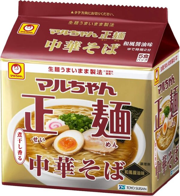 マルちゃん マルちゃん正麺 中華そば 和風醤油 5食パック(105gX5P) ×6個