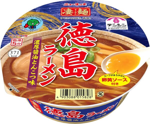 ヤマダイ ニュータッチ 凄麺徳島ラーメン濃厚醤油とんこつ味 125g ×12個