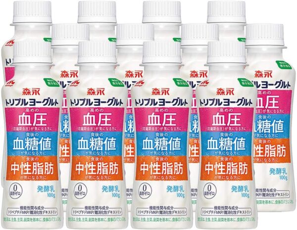 森永乳業 トリプルヨーグルトドリンクタイプ100g×12本「クール便でお届けします。」 - 画像 (2)