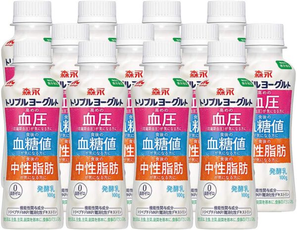 森永乳業 トリプルヨーグルトドリンクタイプ100g×12本「クール便でお届けします。」 - 画像 (2)