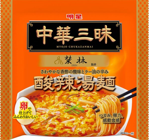 明星 中華三昧 榮林 酸辣湯麺 103g ×24個