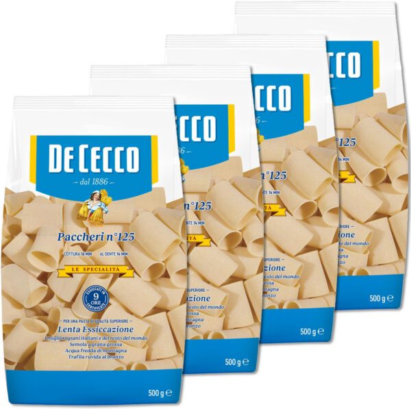 DE CECCO(ディ・チェコ) No.125 パッケリ 500g×4袋