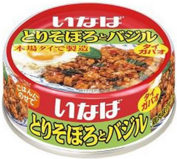 いなば食品 いなば とりそぼろとバジル 75g×24個