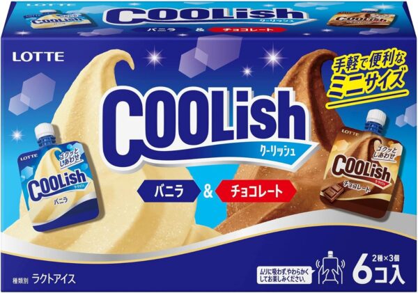 ロッテ クーリッシュマルチ バニラ&チョコレート480ml(80ml×2種×3個)×8箱