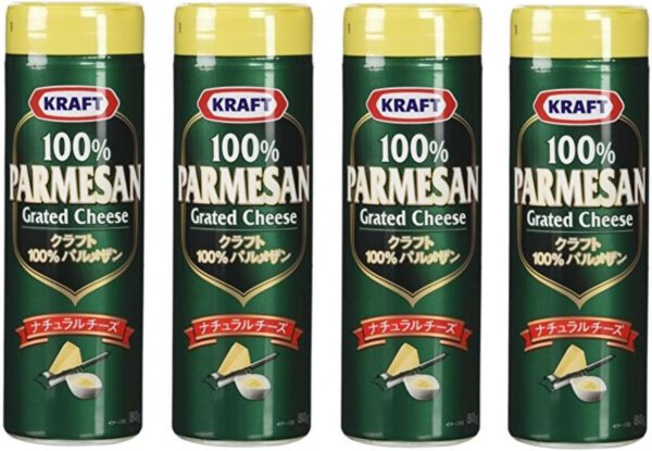 【まとめ買い】クラフト 100%パルメザンチーズ 80g × 4個