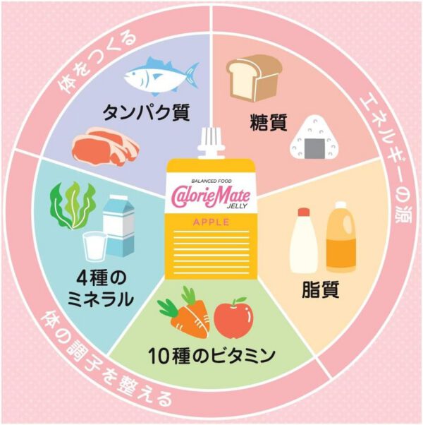 大塚製薬 カロリーメイト ゼリー アップル味 215g×24袋 - 画像 (3)