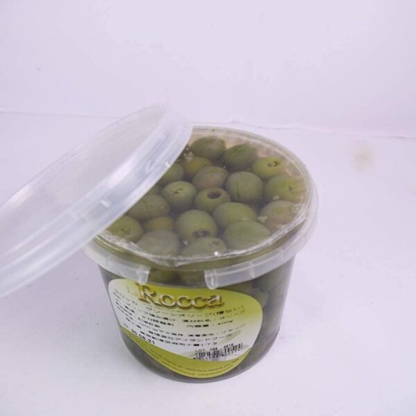 グリーンオリーブ(種無し)ラロッカ 400g イタリア産 - 画像 (5)