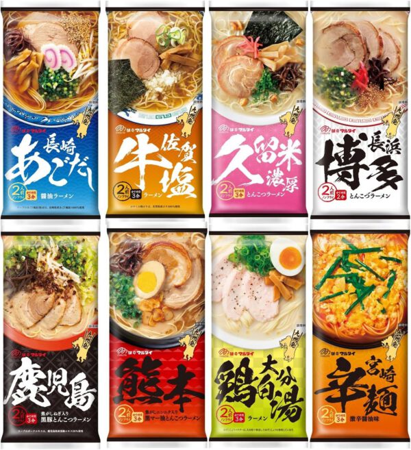 マルタイ あごだし 九州 ご当地 棒ラーメン シリーズ 2食 8種 詰め合わせ