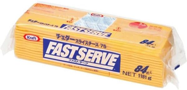 KRAFTクラフト ファストサーブ シャープチェダースライス75 84枚 1181g