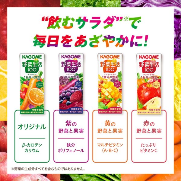 カゴメ 野菜生活100 オリジナル 200ml×24本 - 画像 (9)